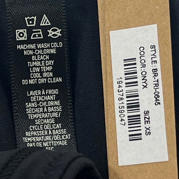 SKIMS Body Basics Triangle Bralette Onyx XS - Picture 8 of 9